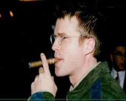 Cary Elwes smoking